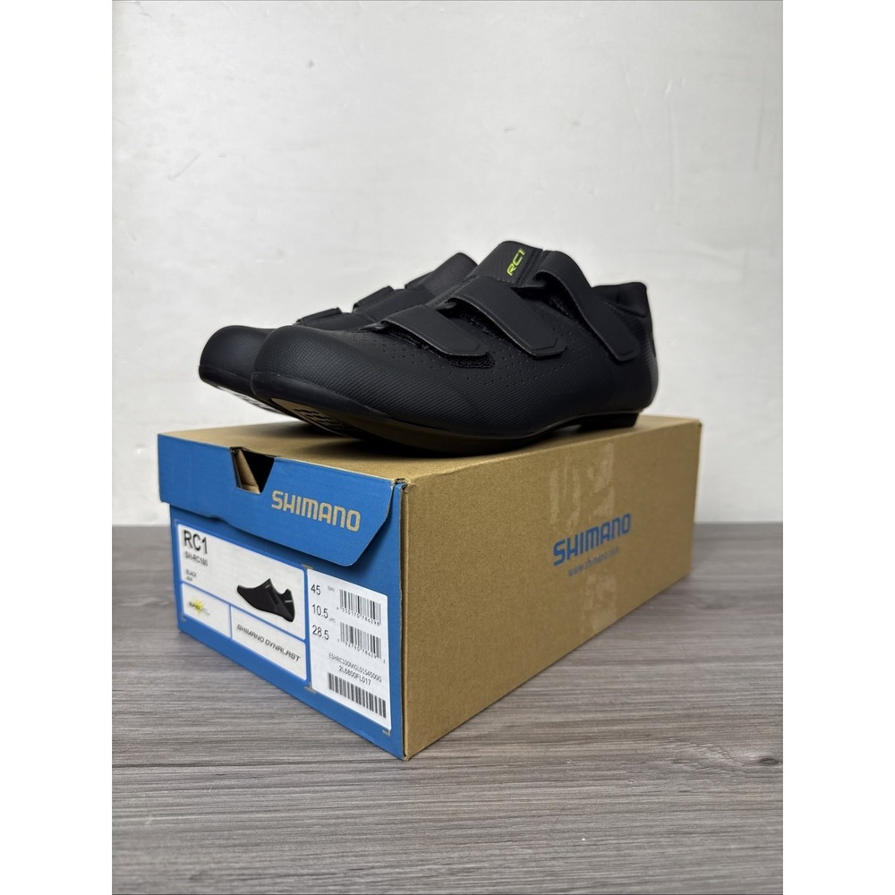 Shimano RC1 SH-RC100 Men's Road Cycling Shoes SPD-SL Black Size 45EU / 10.5 US